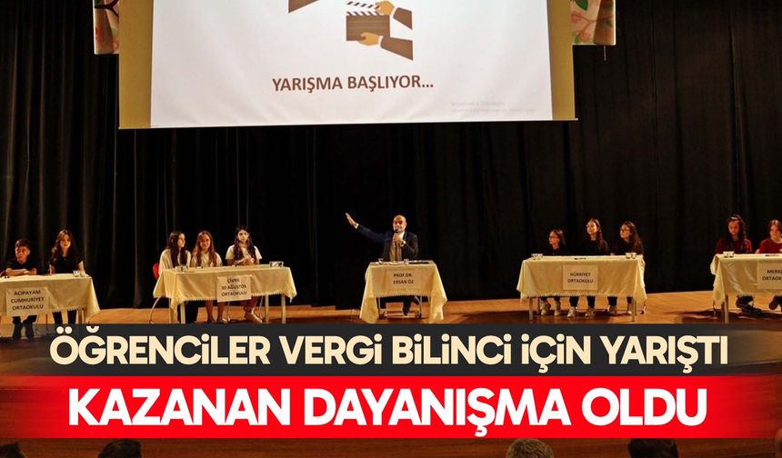 Denizli’de öğrenciler vergi bilinci için yarıştı