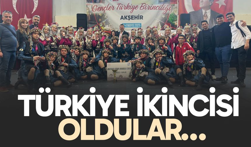 Mustafa Şıpar Anadolu Lisesi Halk Oyunları Ekibi Türkiye İkincisi Oldu