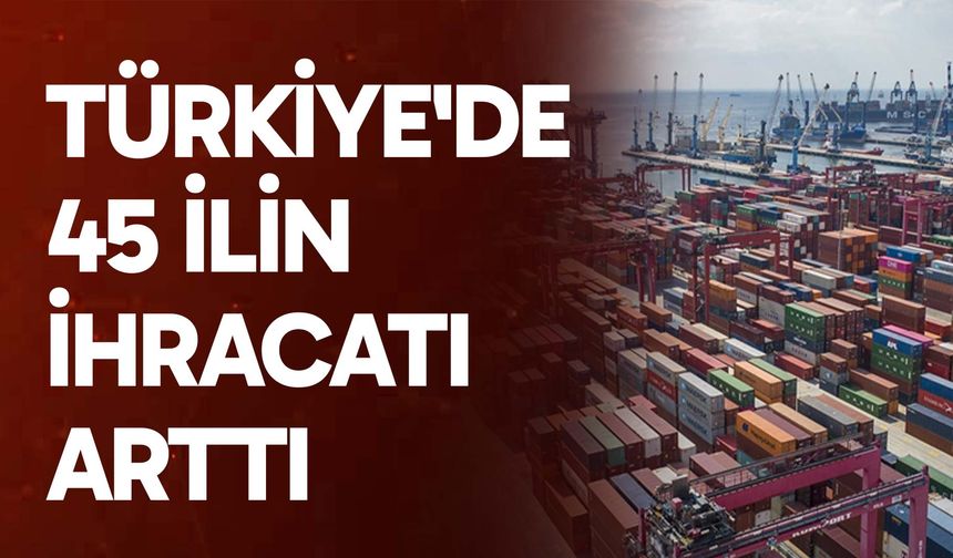 Türkiye'de 45 ilin ihracatı yılın ilk 4 ayında arttı