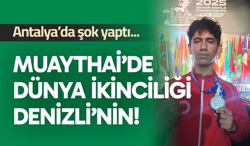 Muaythai’de Dünya İkinciliği Denizli’nin!