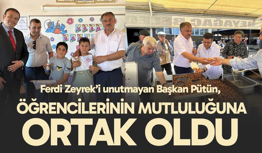 Ferdi Zeyrek’i unutmayan Başkan Pütün, öğrencilerinin mutluluğuna ortak oldu
