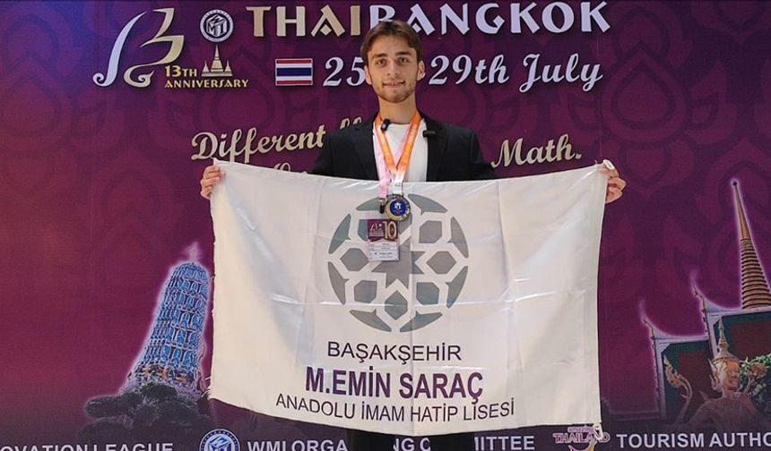 Matematik yarışmasında dünya üçüncüsü oldu