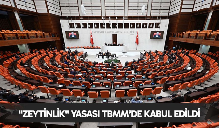 "Zeytinlik" yasası TBMM’de kabul edildi