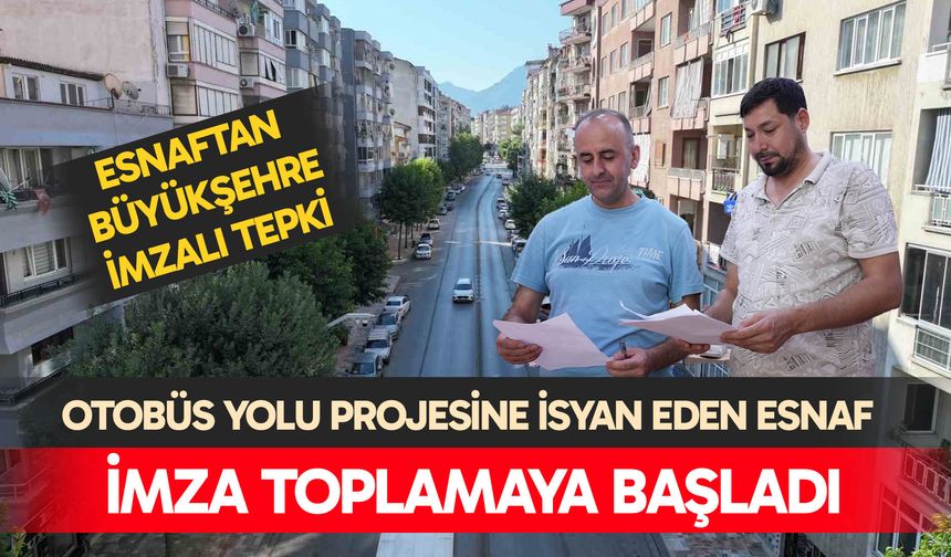 Esnaftan büyükşehre imzalı tepki