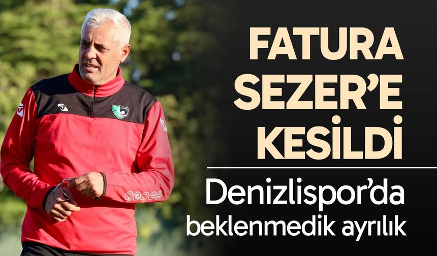 Denizlispor’da fatura Muhsin Sezer’e kesildi