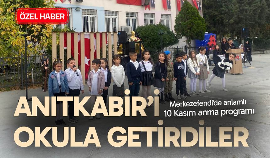 Anıtkabir’i okula getirdiler