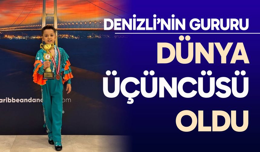 7 yaşında dünya üçüncüsü oldu