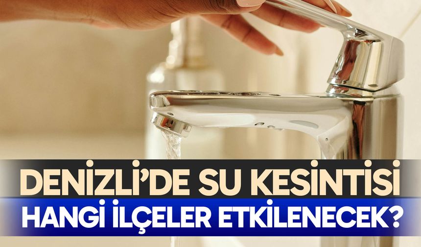 Denizli'de su kesintisi – 4 Aralık2025