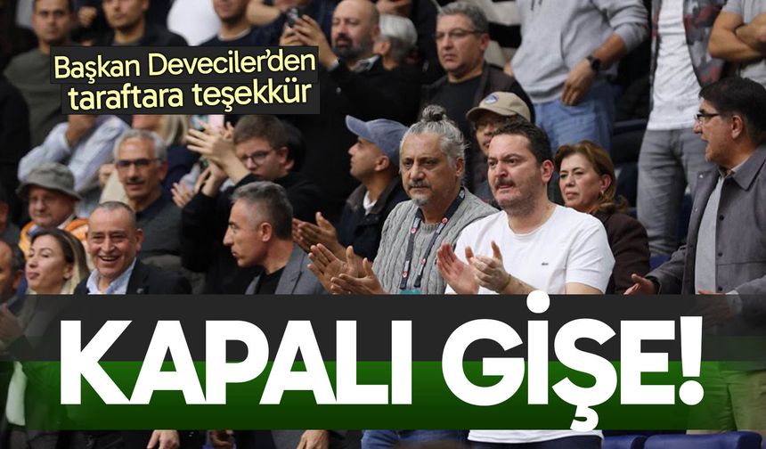 Yukatel Merkezefendi-Fenerbahçe maçı kapalı gişe oynanacak