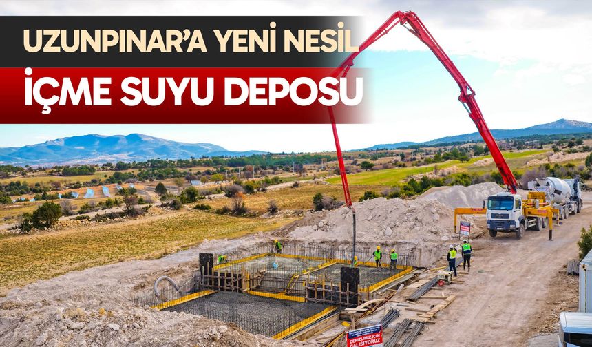 Uzunpınar’a yeni nesil içme suyu deposu
