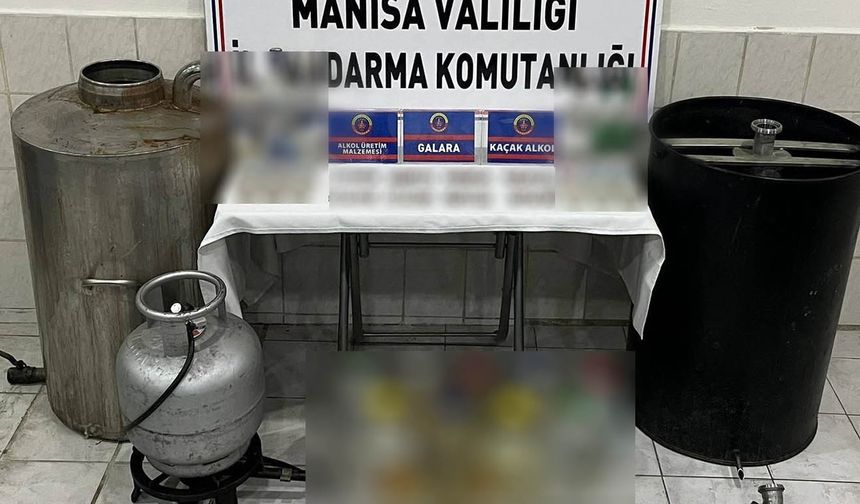 Jandarmadan sahte içki operasyonu