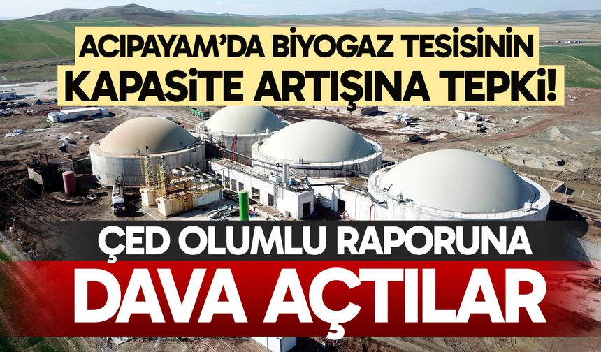 Acıpayam’da biyogaz tesisinin kapasite artışına tepki!