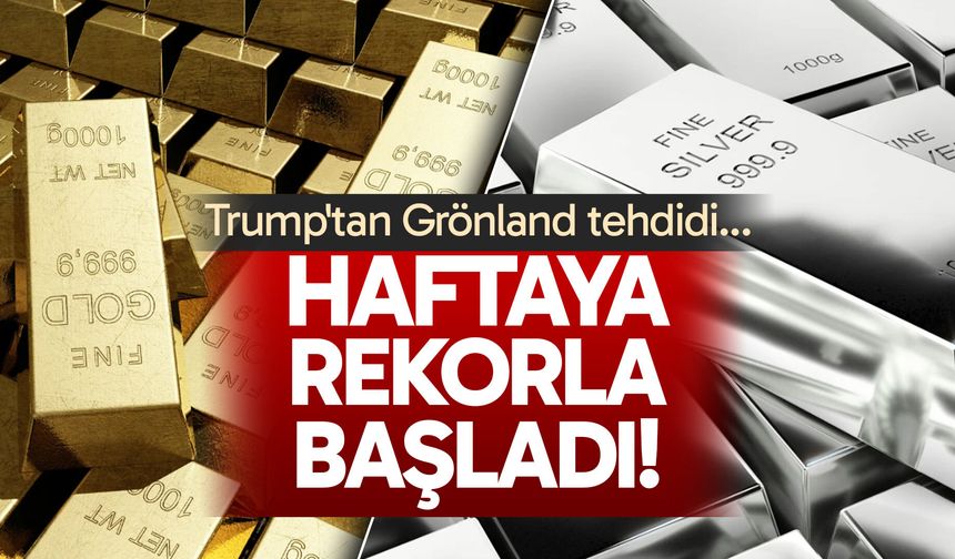 Altın ve Gümüş'te tarihi rekor! Trump'ın Grönland tehdidi...