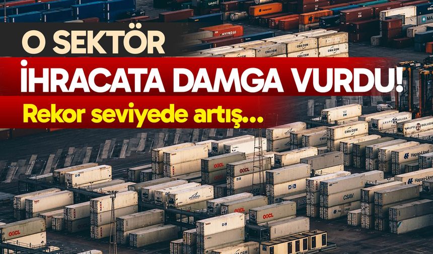 O sektör ihracata damga vurdu! Rekor seviyede artış…