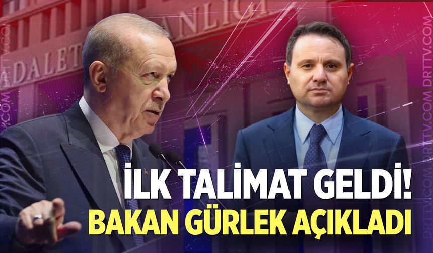 Adalet Bakanı Gürlek, Erdoğan'ın kendisine verdiği ilk talimatı açıkladı