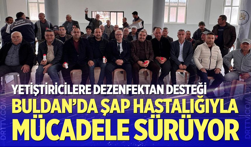 Buldan’da şap hastalığıyla mücadele sürüyor