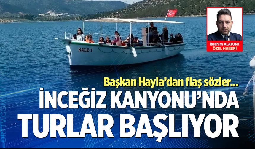 İnceğiz Kanyonu’nda tekne turları başlıyor… İşte detaylar!