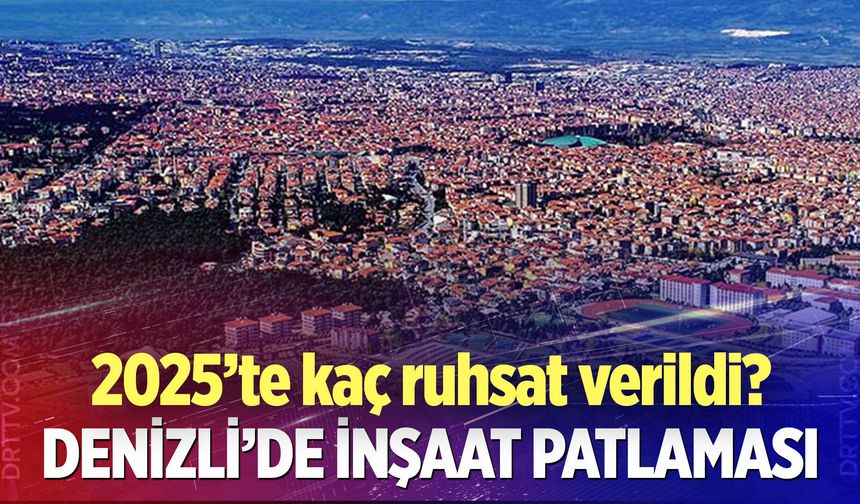 2025’te Denizli’de Kaç Ruhsat Verildi?