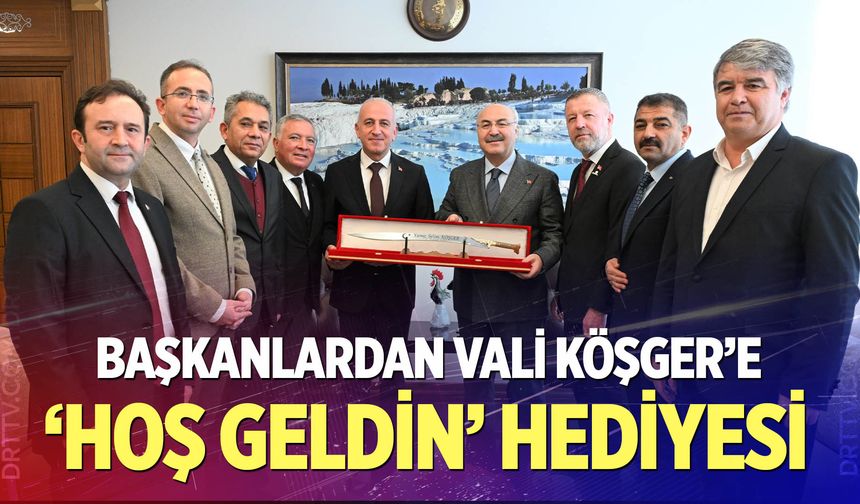 Vali Köşger'e 'hayırlı olsun' ziyareti