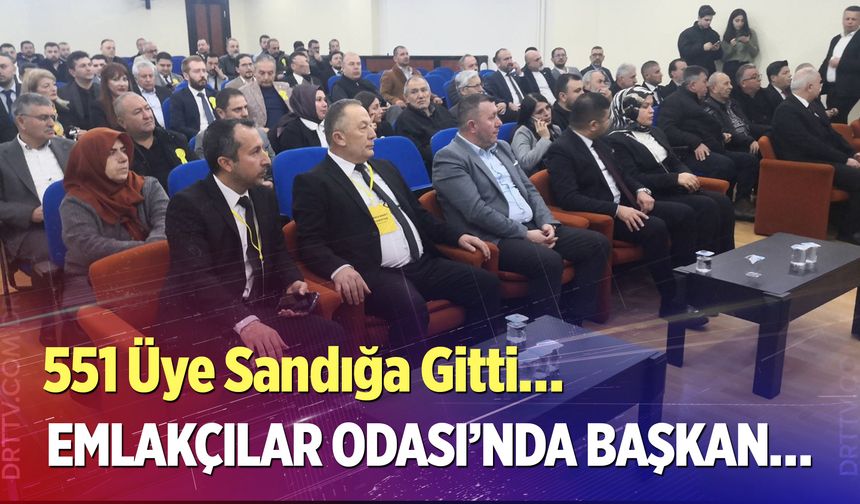 Emlakçılar Odası’nda Başkan Muhammet Karataş oldu...