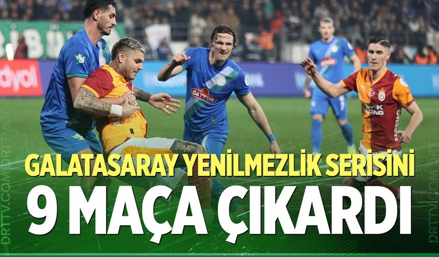 Trendyol Süper Lig: Çaykur Rizespor: 0 - Galatasaray: 3