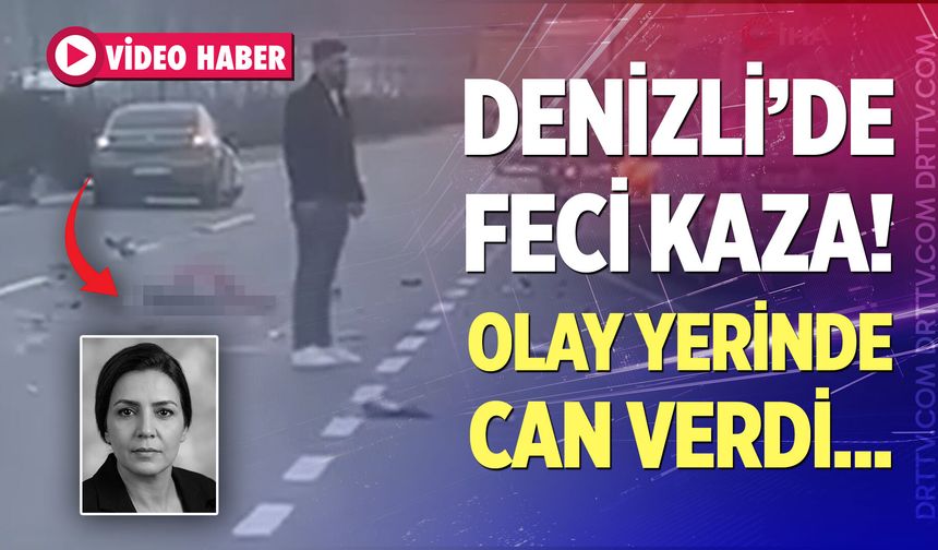 Denizli'de otomobil ile motosiklet çarpıştı! Feci kazada genç kadın yolda hayatını kaybetti...