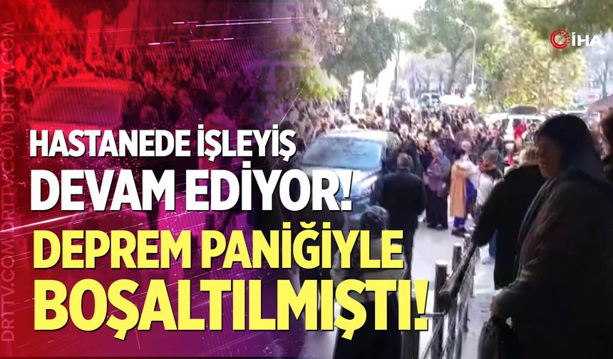Hastanede işleyiş devam ediyor!