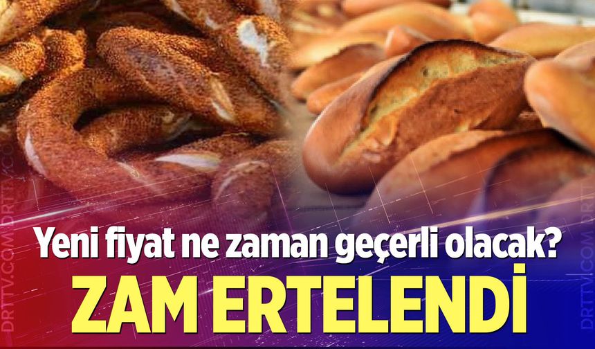 Denizli'de ekmek ve simit zammı ertelendi