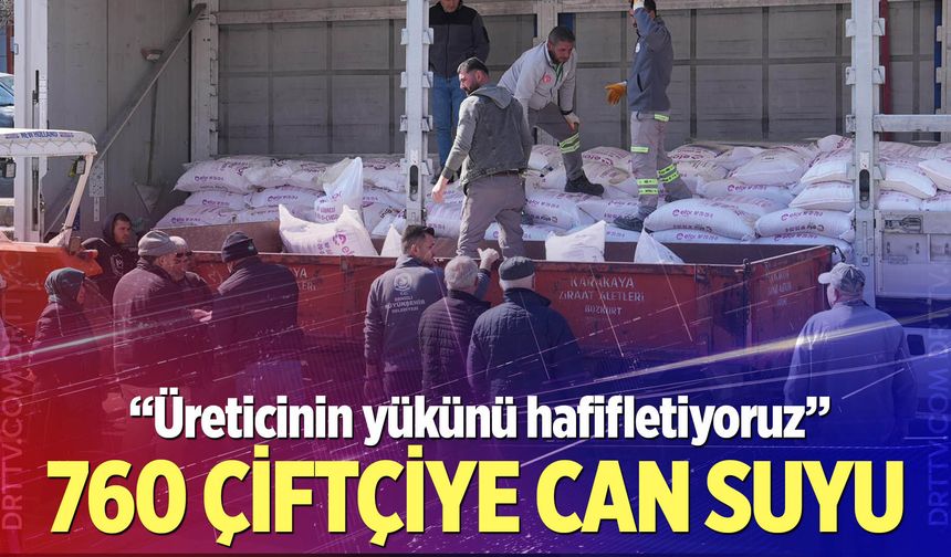 Denizli Büyükşehir’den Acıpayamlı 760 çiftçiye gübre desteği