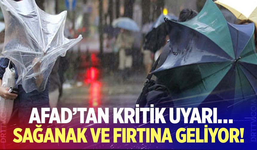 Meteoroloji ve AFAD’tan Denizlililere uyarı…