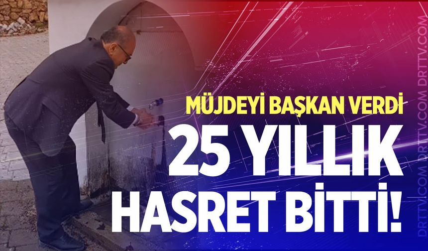 25 yıllık hasret bitti: Kestane Deresi Çeşmesi yeniden akıyor!