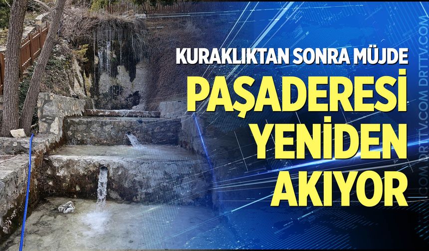 Paşaderesi yeniden akmaya başladı