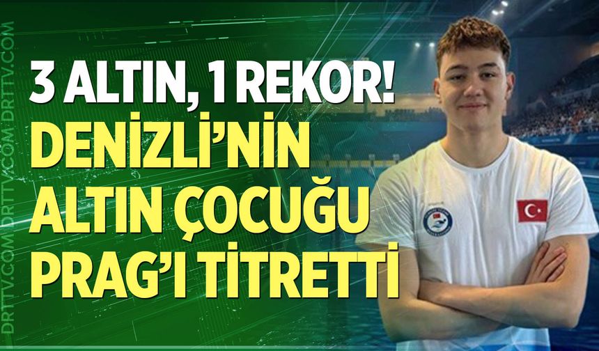 Denizli’nin "Altın Çocuğu" Prag’ı Titretti