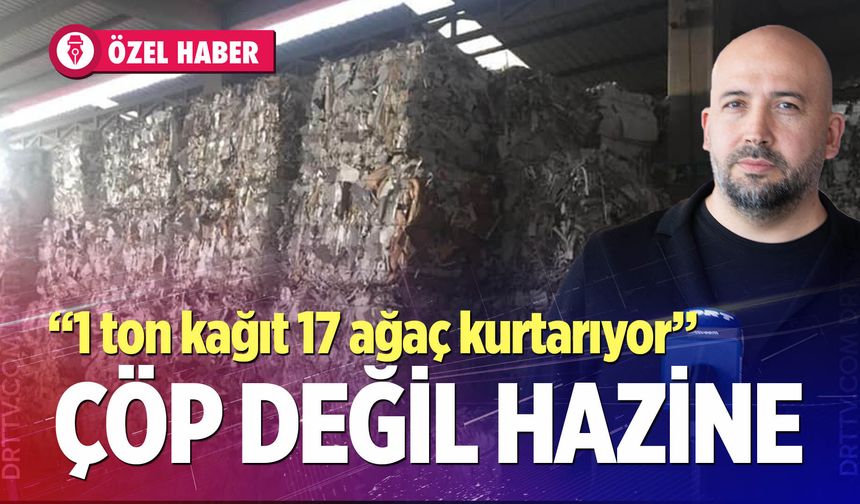 1 ton kağıt geri dönüşümü 17 ağacı kesilmekten kurtarıyor