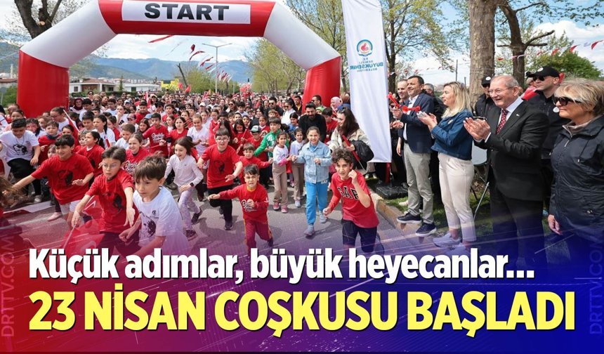 Denizli'de 23 Nisan coşkusu başladı