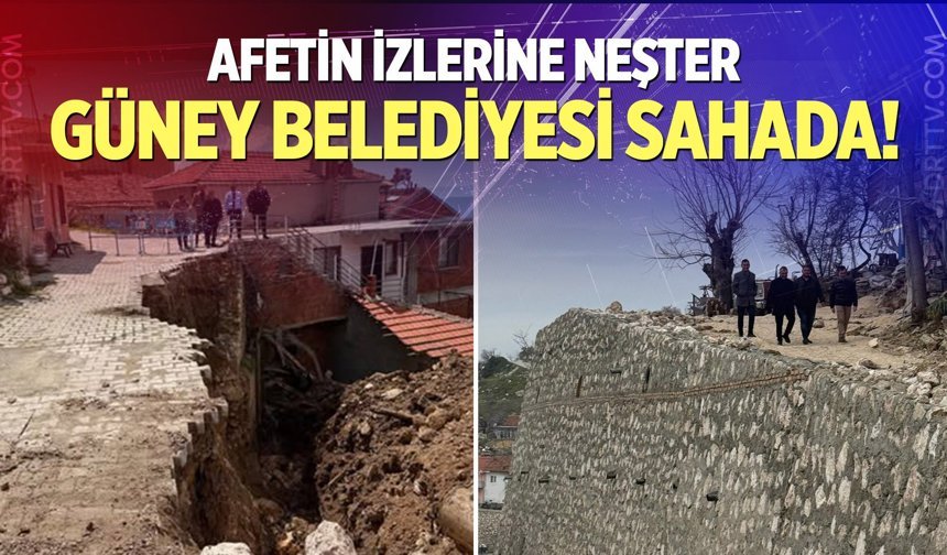 Deprem ve yağış vurdu, belediye harekete geçti!