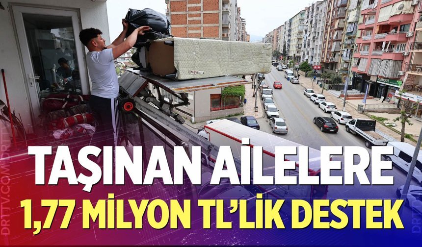 Büyükşehir’den taşınan ailelere 1,77 milyon TL’lik destek