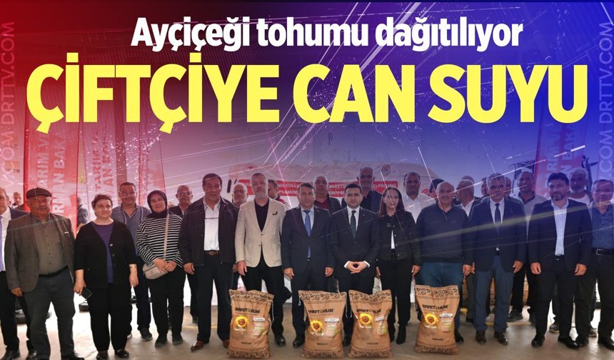 Denizli’de yüzde 50 hibeli ayçiçeği tohumu dağıtımına başlandı