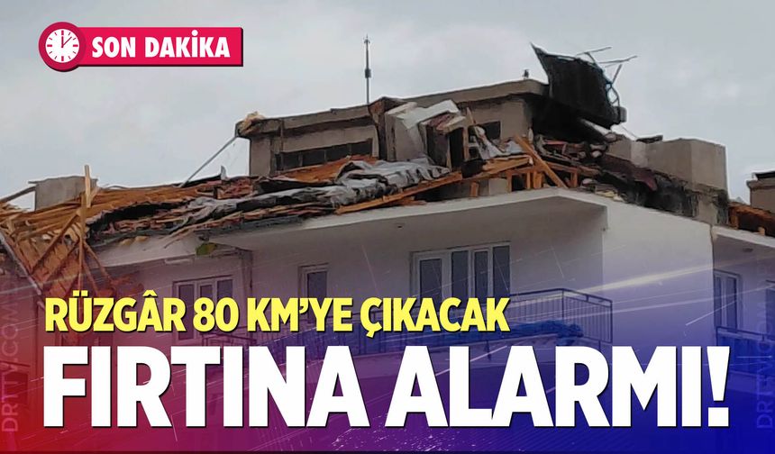 Denizlililere fırtına alarmı! Rüzgâr 80 km’ye çıkacak