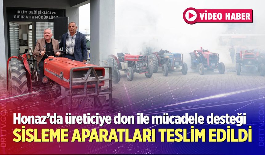 Honaz’da üreticiye don ile mücadele desteği