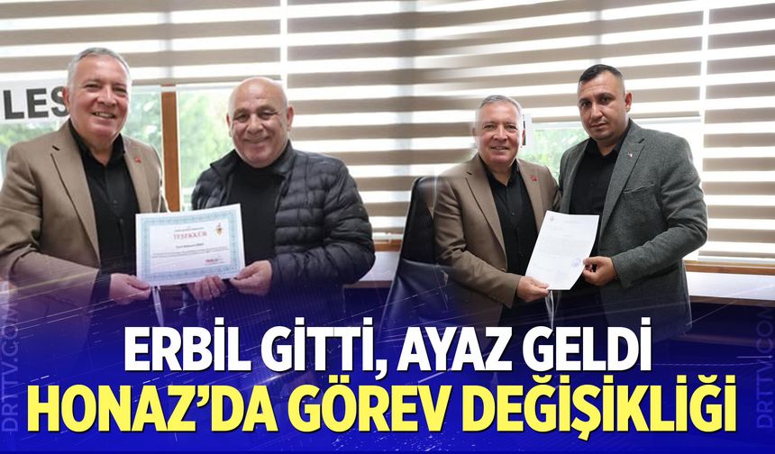 Honaz Belediyesi’nde Başkan Yardımcılığı görev değişimi
