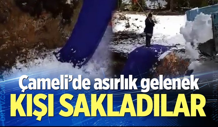 Çameli’de kar kuyulama başladı