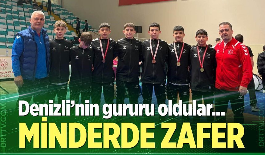 Denizlili güreşçiler minderi rakiplerine dar etti