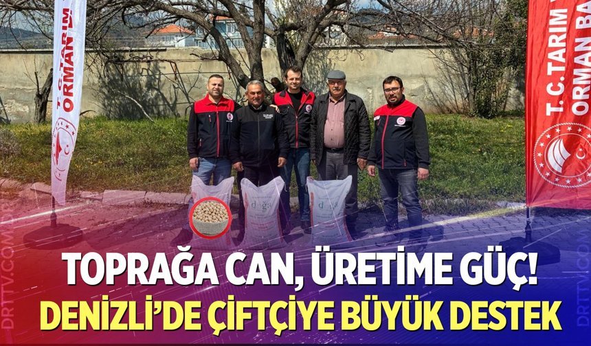Denizli’de nohut desteği başladı