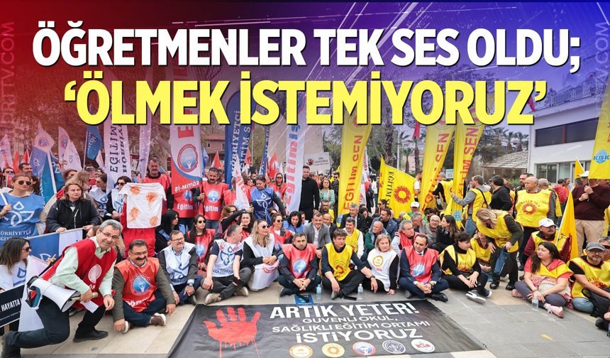 Denizli’de öğretmenler iş bıraktı, isyan etti