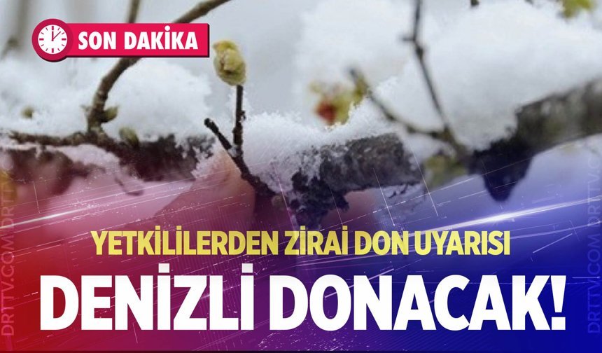 Denizli donacak! Zirai don uyarısı yapıldı…