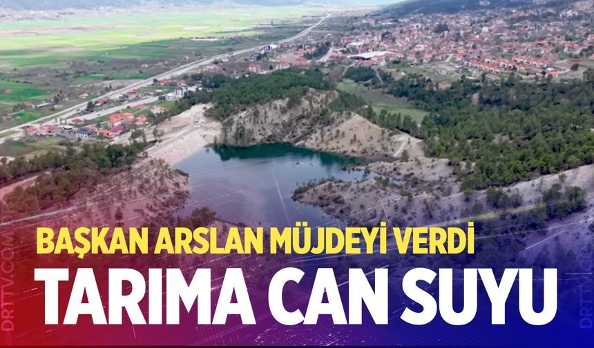 Çameli tarımına can suyu: 450 bin metreküplük gölet hayata geçti