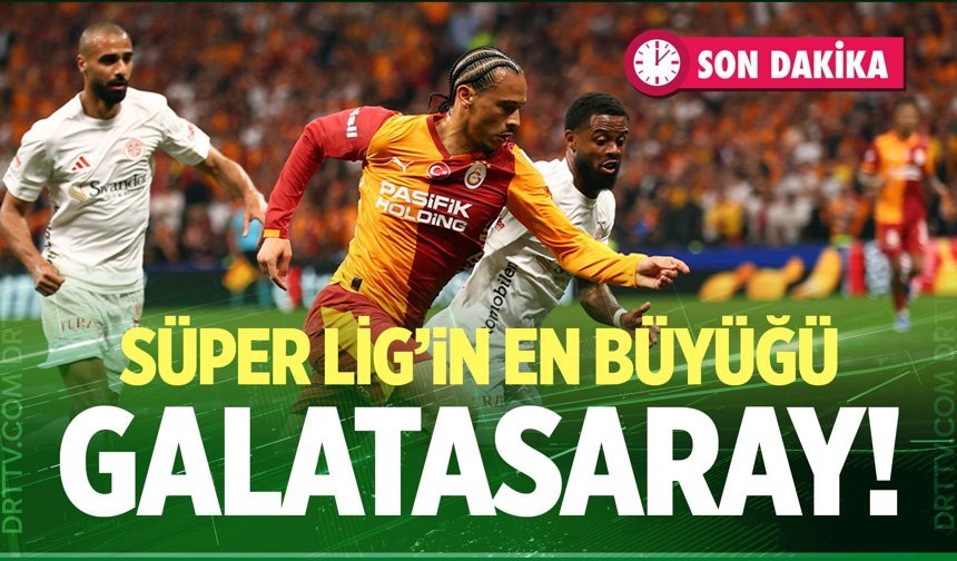 Süper Lig'de şampiyon Galatasaray!