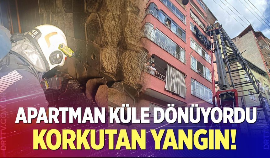 Hacıkaplanlar'da korkutan yangın!
