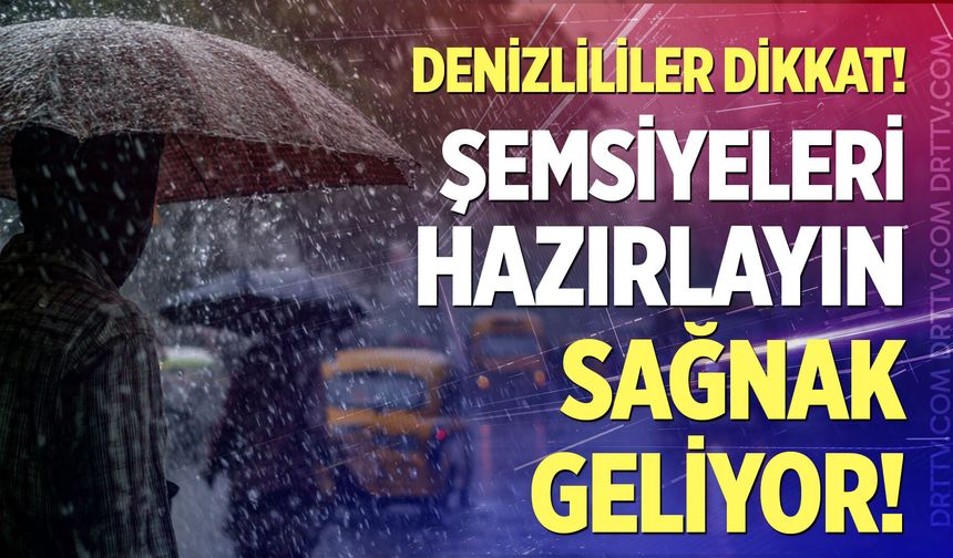 Denizli’ye önce kavurucu sıcak, sonra yağmur!
